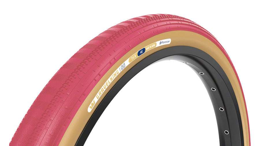 Panaracer GravelKing SS Tire - 700 x 45, Tubeless, Folding, Cranberry/Brown