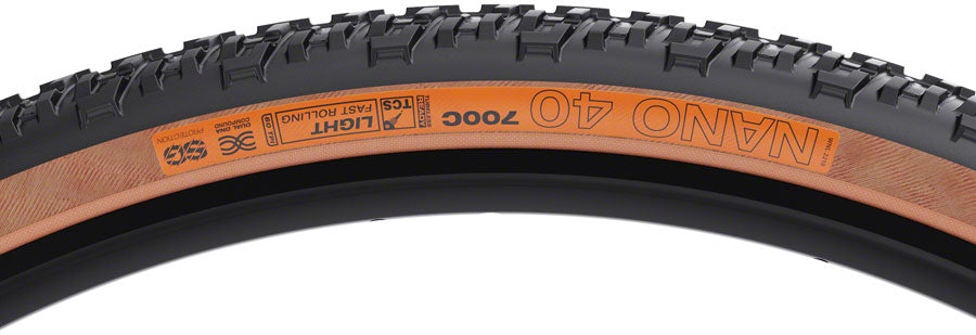 WTB Nano TCS Light Fast Rolling SG Tire, 700x40 Tanwall