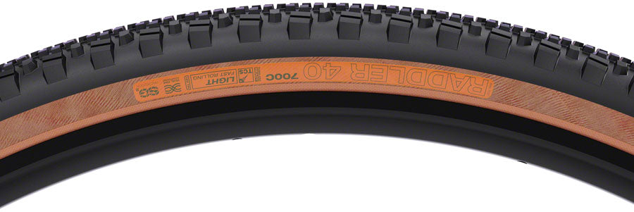 WTB Raddler TCS Light Fast Rolling SG2 Tire, 700x40 Tan