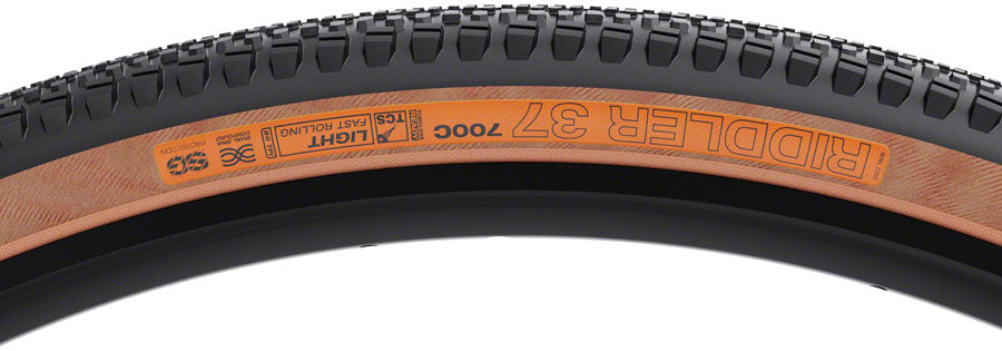 WTB Riddler TCS Light Fast Rolling SG Tire, 700x37 Tanwall