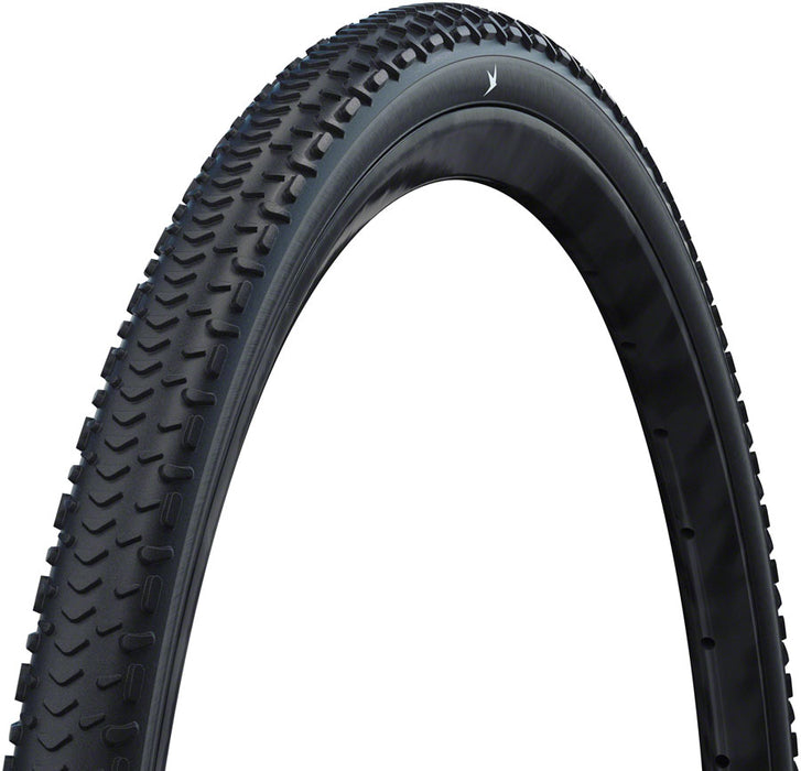 Schwalbe G-One RX Tire - 700 x 40, Tubeless, Folding, Black, Performance, RaceGuard, Addix Green, E-25
