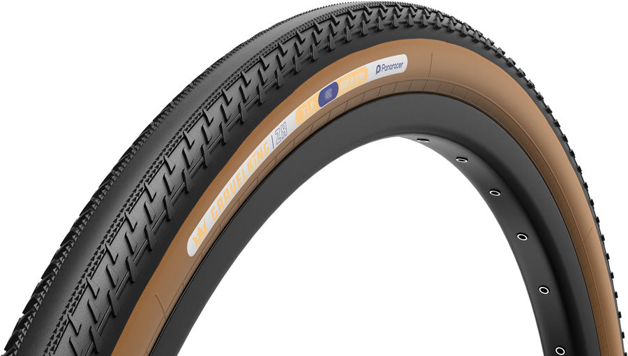 Panaracer GravelKing ZX Tire - 700 x 35, Tubeless, Folding, Black/Brown