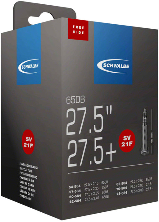Schwalbe Standard Tube - 27.5 x 2.10-3.0", 40mm, Presta Valve
