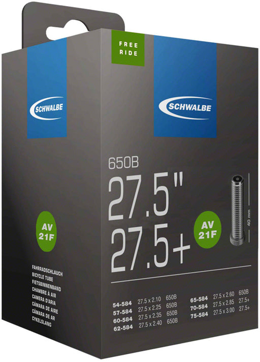 Schwalbe Standard Tube - 27.5 x 2.10-3.0", 40mm, Schrader Valve