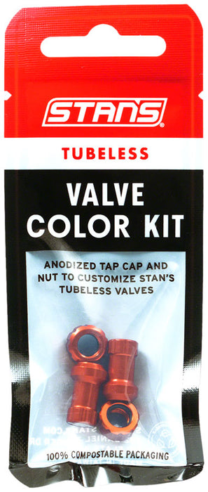 Stan's Tubeless Valve Color Kit, Pair, Orange