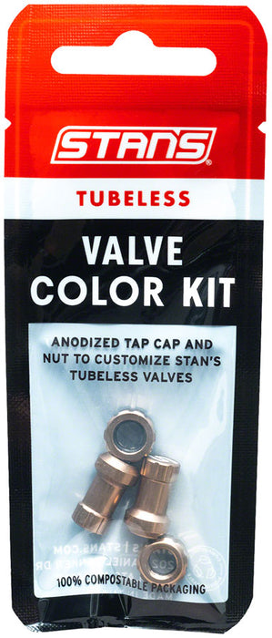 Stan's Tubeless Valve Color Kit, Pair, Copper
