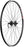 Quality Wheels TK535/Deore Front Wheel - 700, QR x 100mm, 6-Bolt, Rim Brake, Black, Clincher, 36H