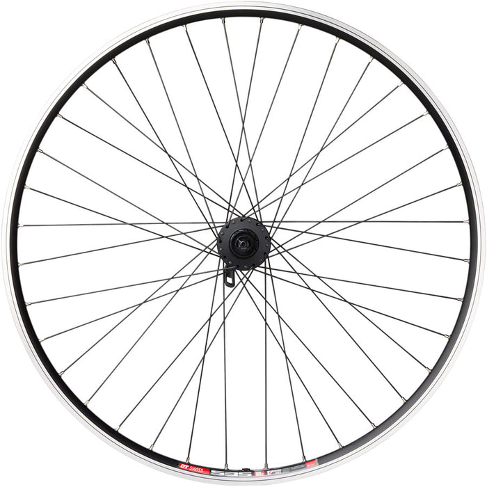 Quality Wheels TK535/Deore Rear Wheel - 700, QR x 135mm, 6-Bolt Disc, Rim Brake, HG 10, Black, Clincher, 36H