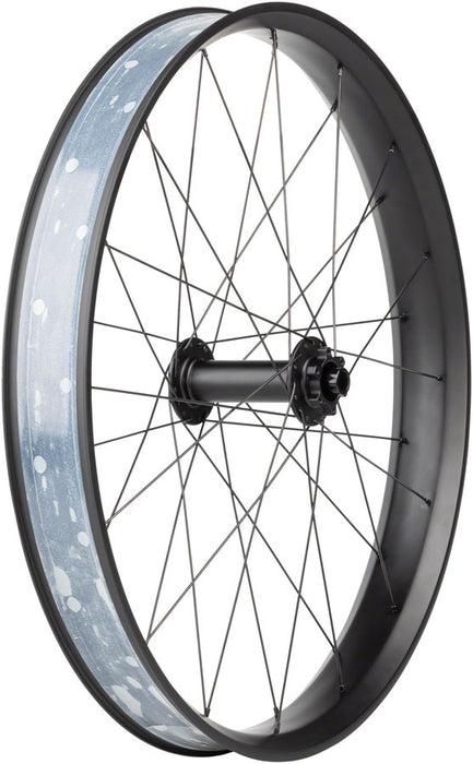Quality Wheels Alex CF-1 Carbon Bear Pawl Front Wheel - 26" Fat, 15 x 150mm, 6-Bolt, Black, 32H