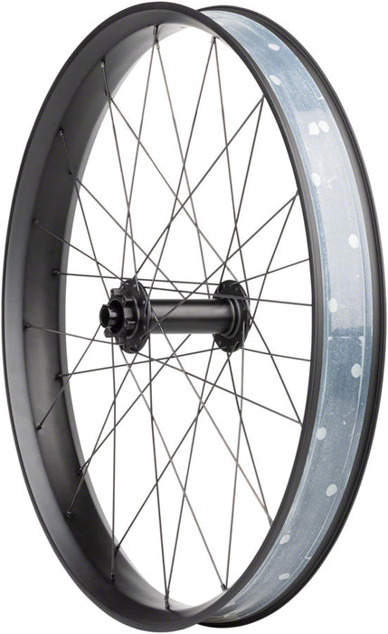 Quality Wheels Alex CF-1 Carbon Bear Pawl Front Wheel - 26" Fat, 15 x 150mm, 6-Bolt, Black, 32H