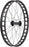 Quality Wheels Bear Pawls / Blizzerk Front Wheel - 26", 15 x 150mm, 6-Bolt, Black, 32H