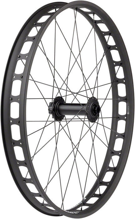 Quality Wheels Bear Pawls / Blizzerk Front Wheel - 26", 15 x 150mm, 6-Bolt, Black, 32H