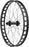 Quality Wheels Bear Pawls / Blizzerk Rear Wheel - 26" Fat, 12 x 197mm, 6-Bolt, HG 11 MTN, Black, 32H