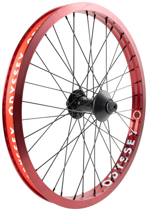 Odyssey Hazard Lite Rear Wheel - 20", 14 x 110mm, Rim Brake, Cassette, RHD/LHD, Anodized Red, Clincher