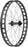 Quality Wheels Blizzerk Rear Wheel - 27.5", 12 x 197mm, 6-Bolt, XD, Black, 32H