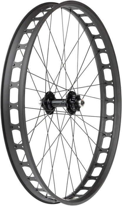 Quality Wheels Blizzerk Front Wheel - 26", QR x 135mm Pugsley, 6-Bolt, Black, 32H