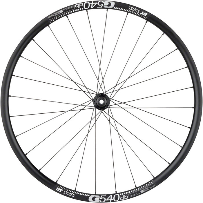 Quality Wheels Shimano Tiagra/DT G540 Front Wheel - 700c, 12 x 100mm, Center-Lock, Black, 28H