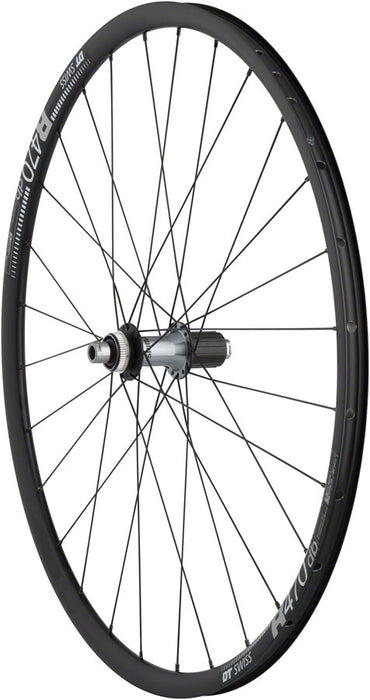 Quality Wheels Ultegra/DT R470db Rear Wheel - 700, 12 x 142mm, Center-Lock, HG 11 MTN, Black, 28H