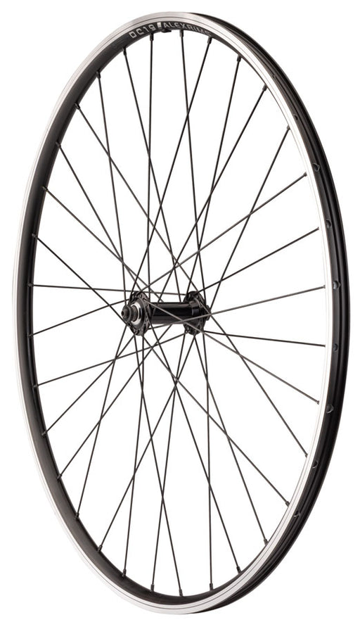 Quality Wheels Value Double Wall Series Front Wheel - 700, QR x 100mm, Rim Brake, Black, Clincher, 32H