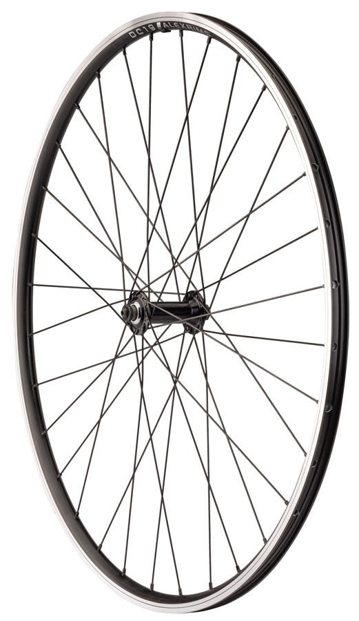 Quality Wheels Value Double Wall Series Front Wheel - 700, QR x 100mm, Rim Brake, Black, Clincher, 32H