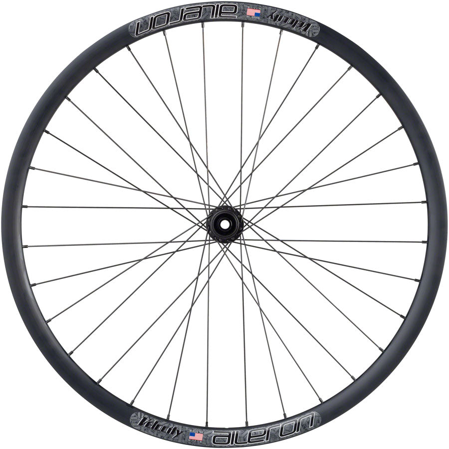 Quality Wheels Velocity Aileron Disc Rear Wheel - 700, QR x 135mm, Center-Lock, HG 10, Black, 32H