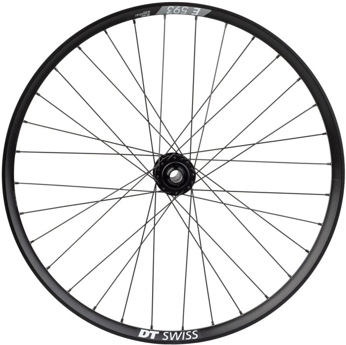 Quality Wheels Bear Pawls / DT Swiss E593 Front Wheel - 26", 20 x 110mm, 6-Bolt, Black, 32H