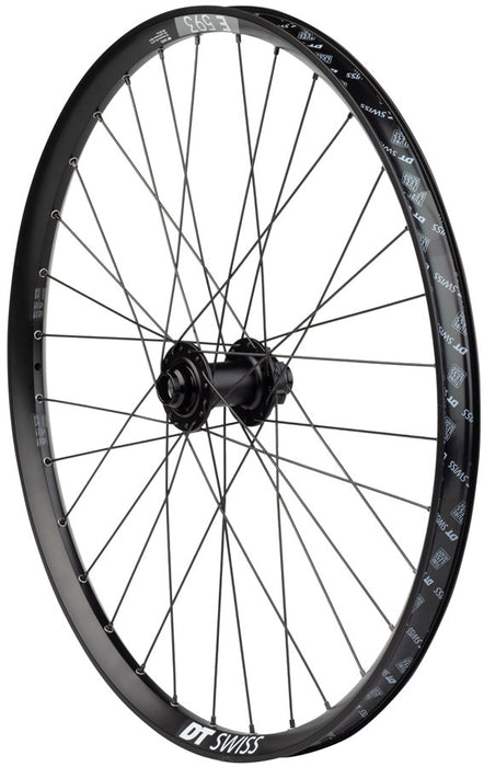 Quality Wheels Bear Pawls / DT Swiss E593 Front Wheel - 26", 20 x 110mm, 6-Bolt, Black, 32H
