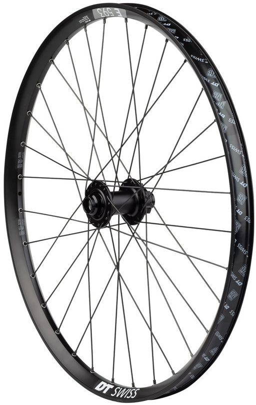 Quality Wheels Bear Pawls / DT Swiss E593 Front Wheel - 26", 20 x 110mm, 6-Bolt, Black, 32H