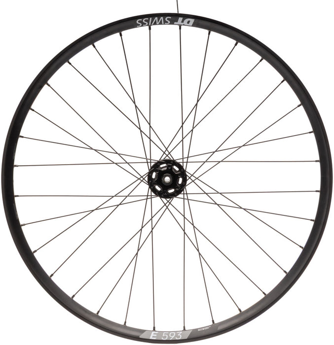 Quality Wheels Bear Pawls / DT Swiss E593 Rear Wheel - 26", 10 x 135mm Bolt-On, 6-Bolt, 13T Single-Speed, Black, 32H
