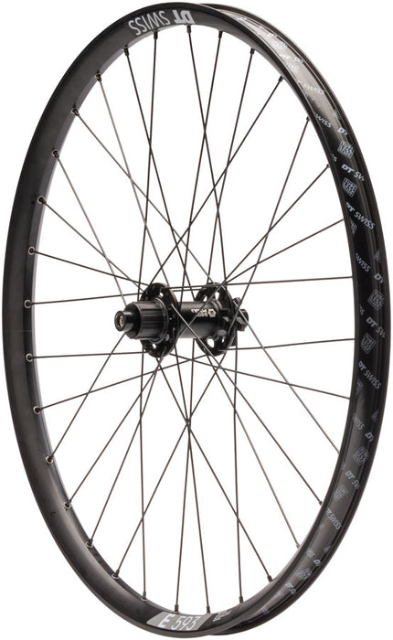 Quality Wheels Bear Pawls / DT Swiss E593 Rear Wheel - 26", 10 x 135mm Bolt-On, 6-Bolt, 13T Single-Speed, Black, 32H