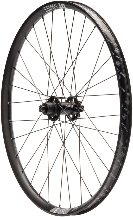 Quality Wheels Bear Pawls / DT Swiss E593 Rear Wheel - 26", 10 x 135mm Bolt-On, 6-Bolt, 13T Single-Speed, Black, 32H
