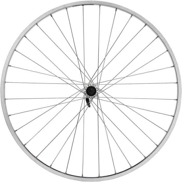 Quality Wheels CR-18 Rear Wheel - 27", QR x 130mm, Rim Brake, HG 10, Polished/Silver, Clincher, 32H
