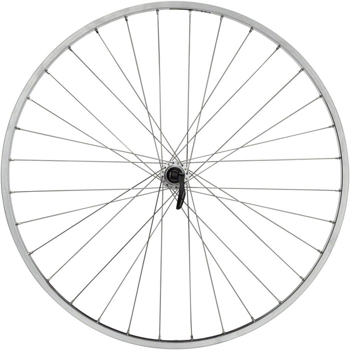Quality Wheels CR-18 Rear Wheel - 27", QR x 130mm, Rim Brake, HG 10, Polished/Silver, Clincher, 32H