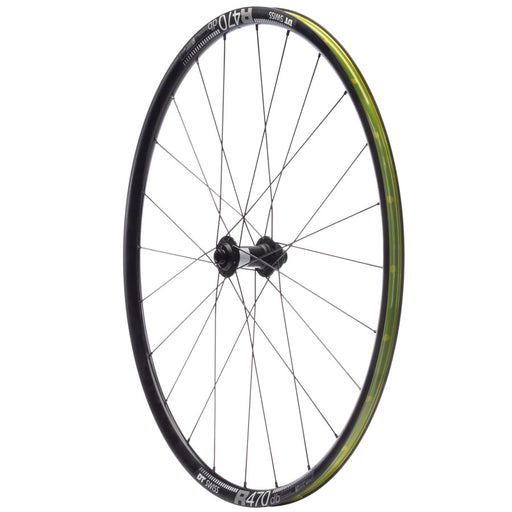 Quality Wheels DT 350/DT R470db Front Wheel - 700, 12 x 100mm, Center-Lock, Black, 24H