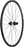 Quality Wheels DT 350/DT R470db Rear Wheel - 700, 12 x 142mm, Center-Lock, HG 11 MTN Road, Black, 24H