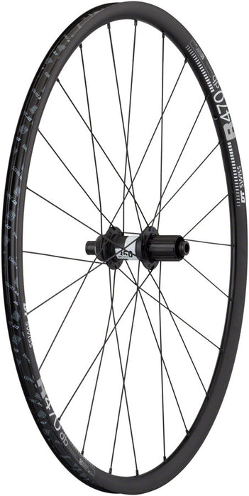 Quality Wheels DT 350/DT R470db Rear Wheel - 700, 12 x 142mm, Center-Lock, HG 11 MTN Road, Black, 24H
