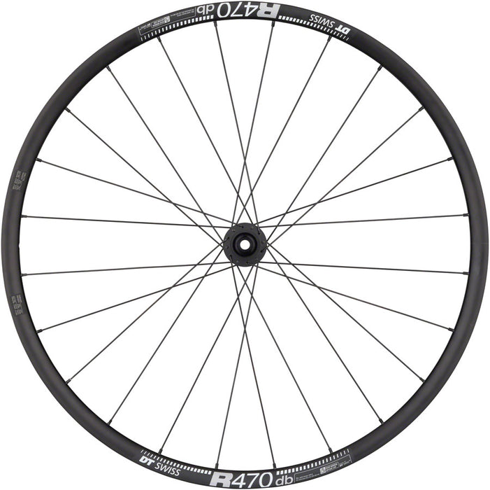 Quality Wheels DT 350/DT R470db Rear Wheel - 700, 12 x 142mm, Center-Lock, HG 11 MTN Road, Black, 24H