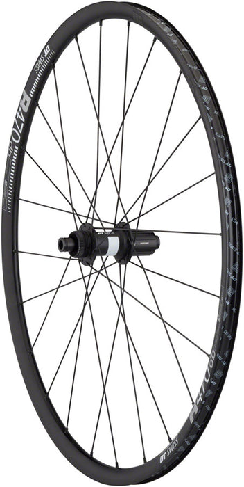 Quality Wheels DT 350/DT R470db Rear Wheel - 700, 12 x 142mm, Center-Lock, HG 11 MTN Road, Black, 24H