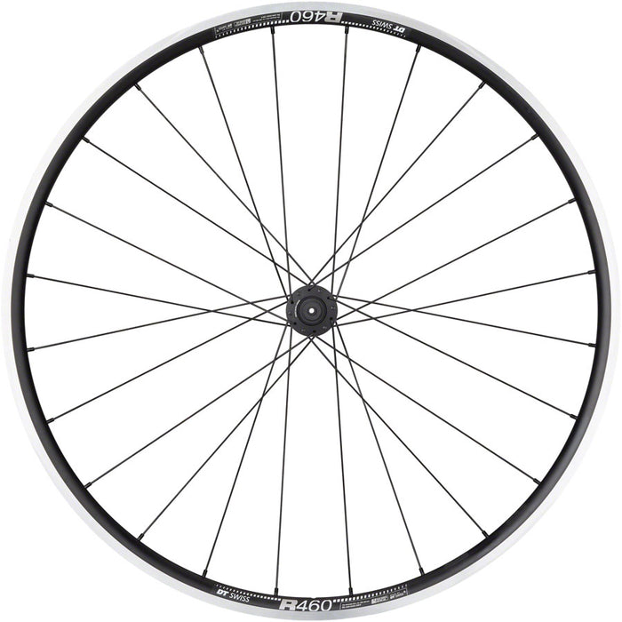 Quality Wheels DT 240/DT R460 Front Wheel - 700, QR x 100mm, Rim Brake, Black, 24H