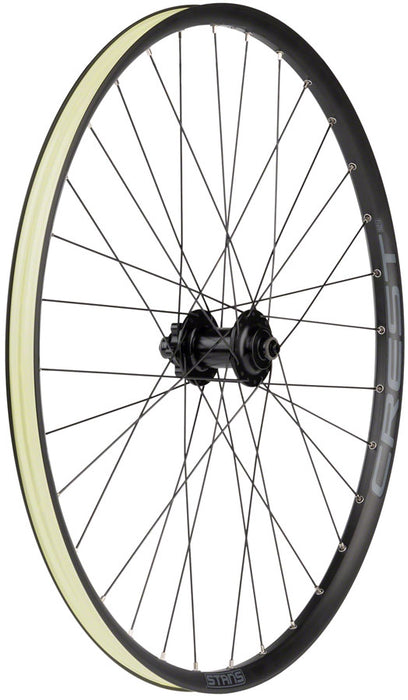 Stan's Crest S2 Front Wheel - 26", QR x 100mm, 6-Bolt, Black, 32H