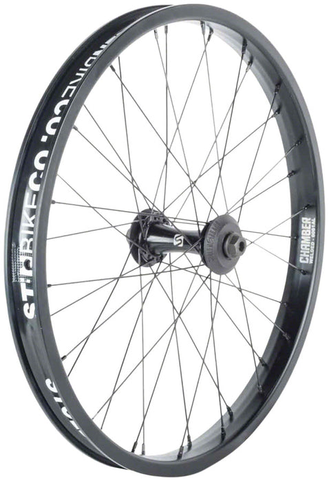 Stolen Rampage Pro Front Wheel - 20", 3/8" x 100mm, Rim Brake, Black