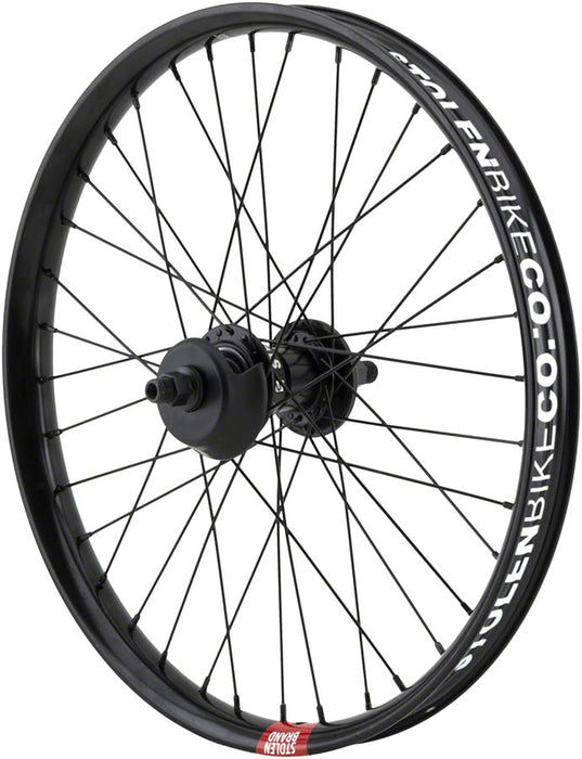 Stolen Rampage Pro Street Rear Wheel - 20", 14 x 110mm, Brakeless, Freecoaster, Black, 9T LHD