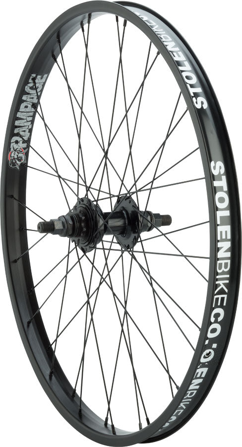 Stolen Rampage Rear Wheel - 24", 14 x 110mm, Rim Brake, Cassette, Black, Clincher