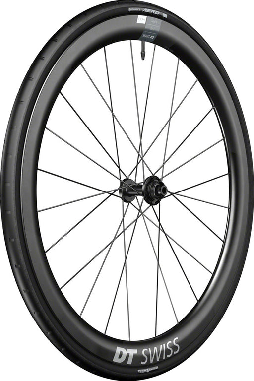 DT Swiss ERC 1400 DiCut 45 Front Wheel - 700, 12 x 100mm, Center-Lock, Black, WTS w/Aero 111 Tire