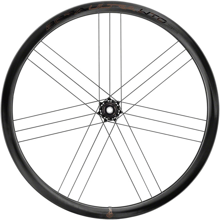 Campagnolo Bora Ultra WTO 35 C23 Front Wheel - 700c, 12 x 100mm, Center-Lock, 2-Way Fit, Carbon