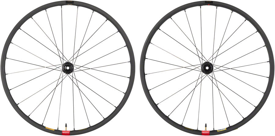 Reserve Wheels Reserve 25 GR Wheelset - 700, 12 x 100/12 x 142, Center-Lock, HG 11, Carbon, DT 350