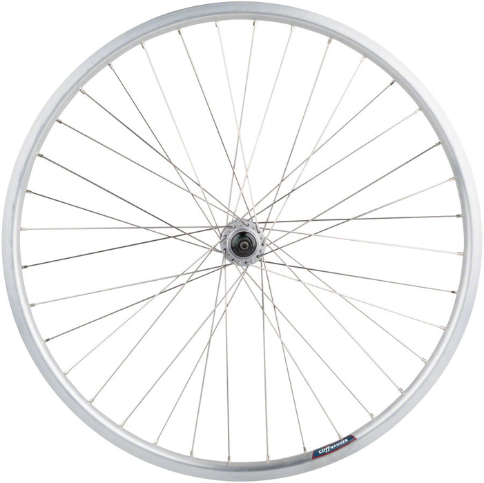 Quality Wheels Value HD Series Rear Wheel - 26", QR x 135mm, Rim Brake, HG 10, Silver, Clincher, 36H
