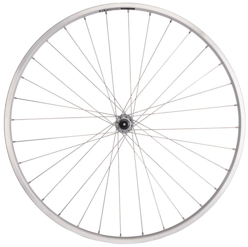 Quality Wheels Value Double Wall Series Front Wheel - 700, QR x 100mm, Rim Brake, Silver, Clincher, 32H