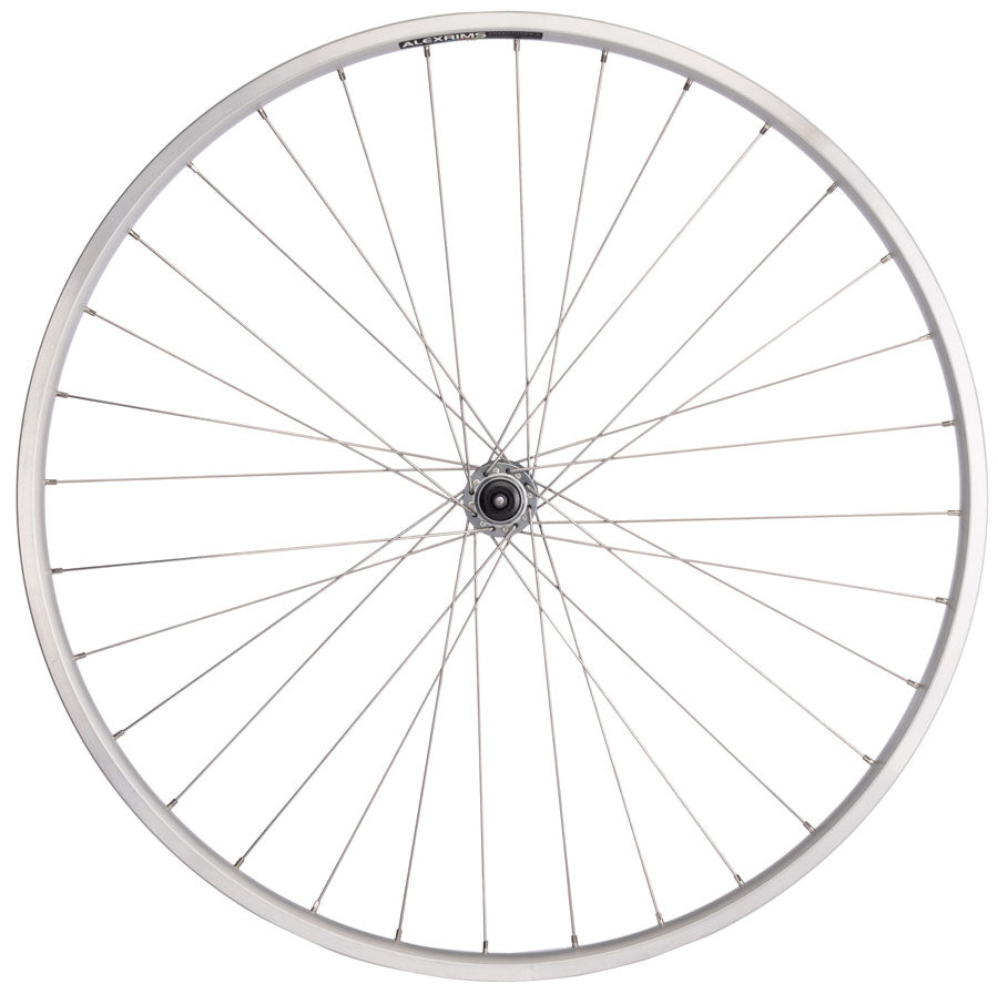 Quality Wheels Value Double Wall Series Front Wheel - 700, QR x 100mm, Rim Brake, Silver, Clincher, 32H