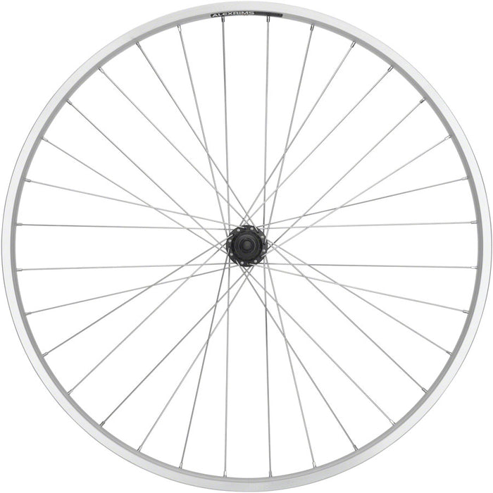 Quality Wheels Value Double Wall Series Rear Wheel - 700, QR x 135mm, Rim Brake, HG 10, Silver, Clincher, 32H